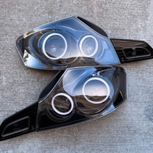 Infiniti G37 V36 G35 Q40 07-14 4dr Sedan Halo Tail Lights Black Reflector