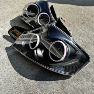 Infiniti G37 V36 G35 Q40 06-14 4dr Sedan Halo Tail Lights with Carbon Fiber